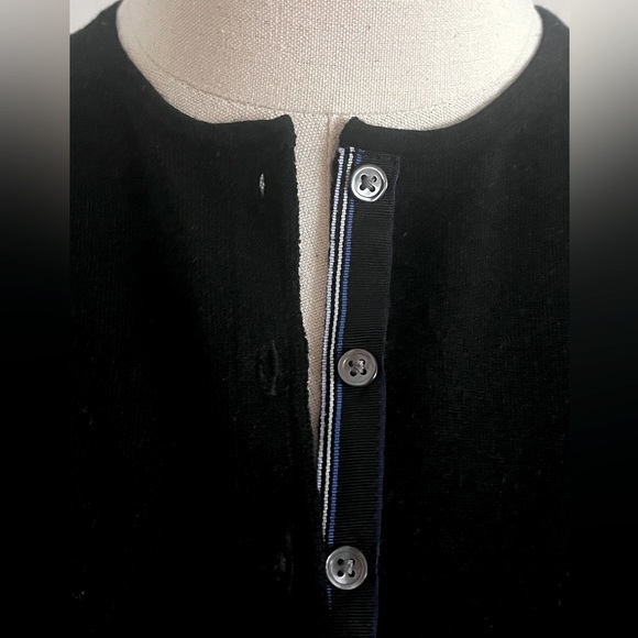JCrew Black Henley Sweater M - Picture 3 of 4